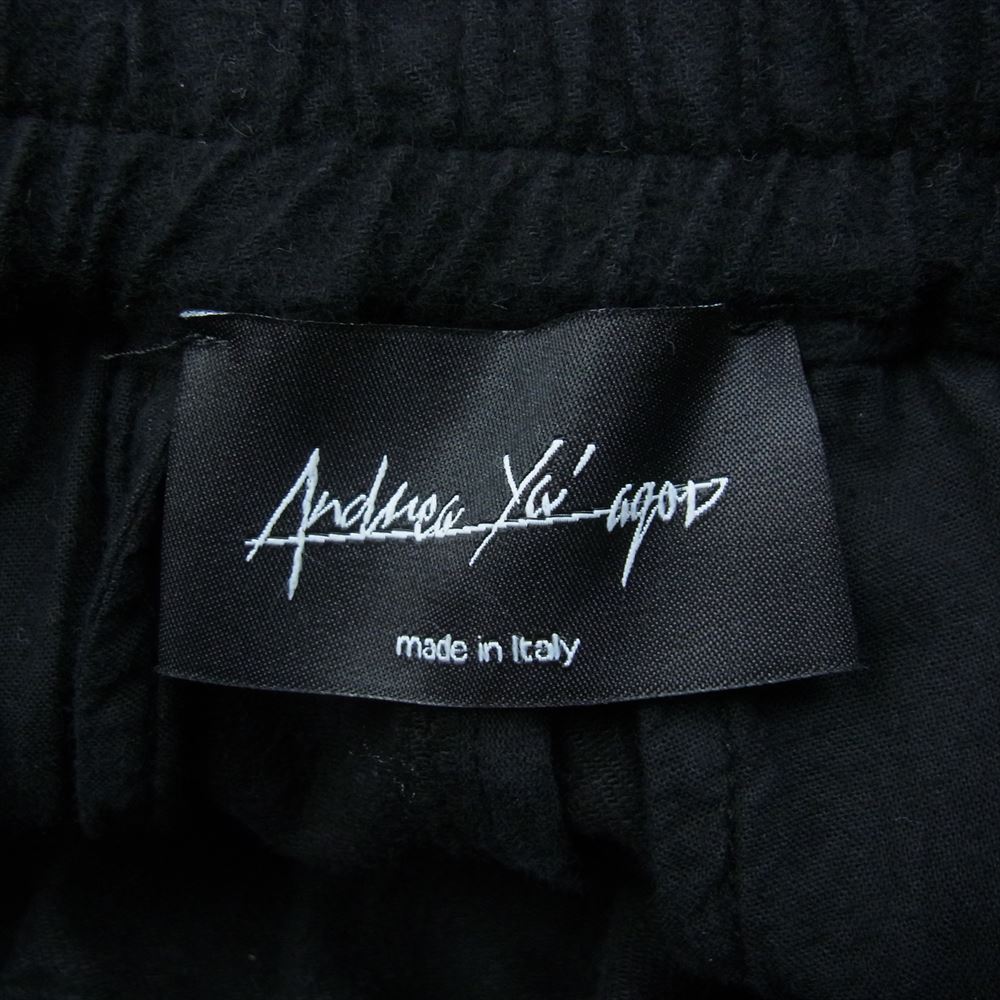 アンドレアヤコブ DENIM CARGO PANTS DEN60_BLACK リブ イージー カーゴパンツ ブラック系 M【中古】