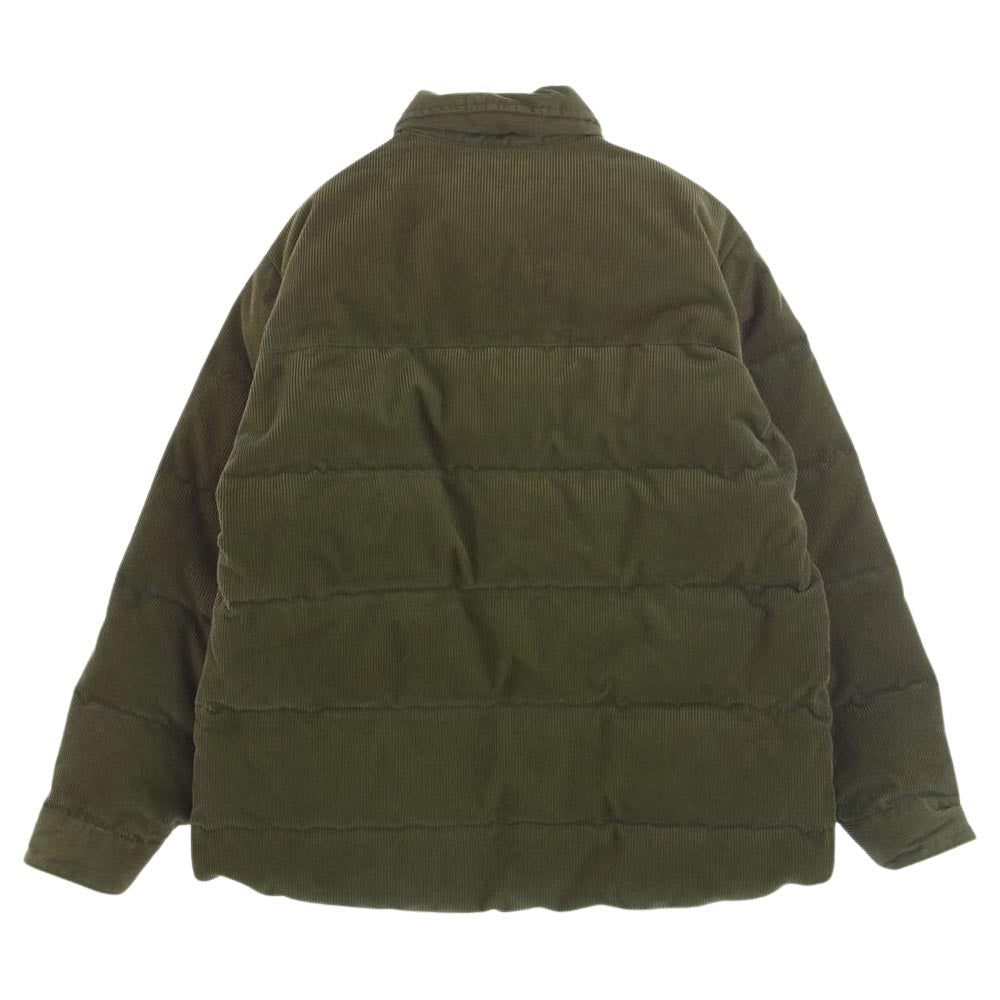 THE NORTH FACE ノースフェイス ND2154N PURPLE LABEL パープルレーベル Corduroy Down Shirt Jacket コーデュロイ ダウン シャツジャケット カーキ系 XL【極上美品】【中古】