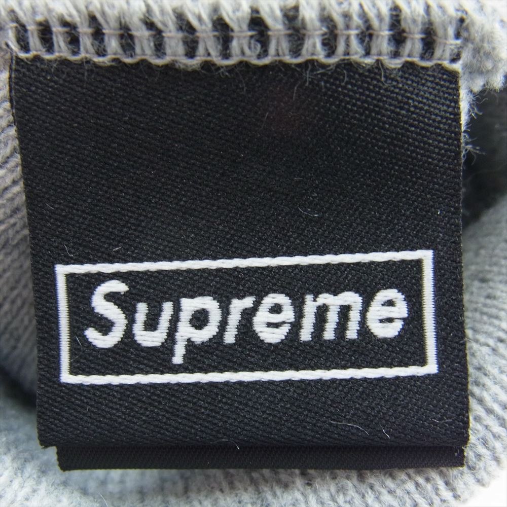 Supreme シュプリーム 17AW  × New Era Box Logo Beanie ニューエラ ボックスロゴ ビーニー ニットキャップ ニット帽 グレー系【中古】