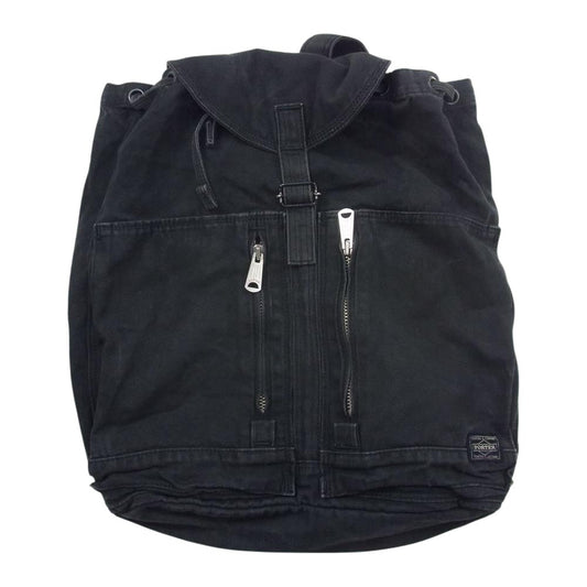 PORTER ポーター PAGE ページ リュック デイパック ブラック系【中古】
