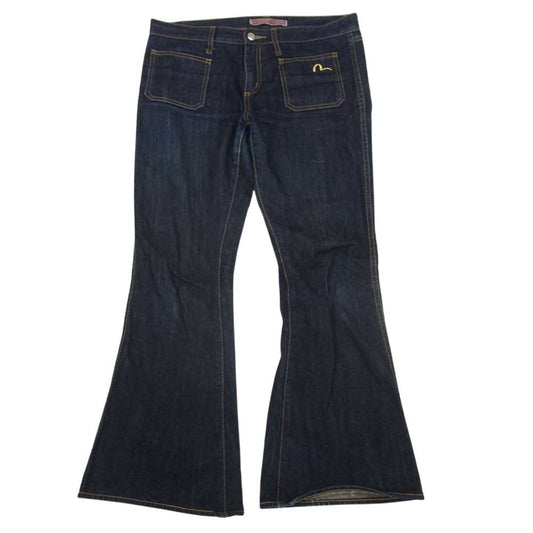 EVISU エヴィス DONNA ドンナ ブーツカット デニム パンツ インディゴブルー系 28【中古】