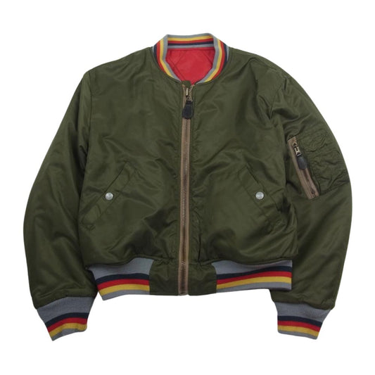 EVISU エヴィス MA-1 リバーシブル フライト ジャケット カーキ系 36【中古】