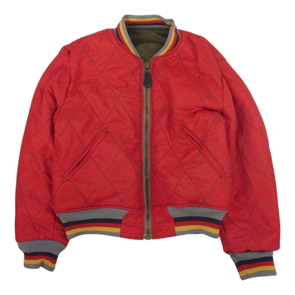 EVISU エヴィス MA-1 リバーシブル フライト ジャケット カーキ系 36【中古】