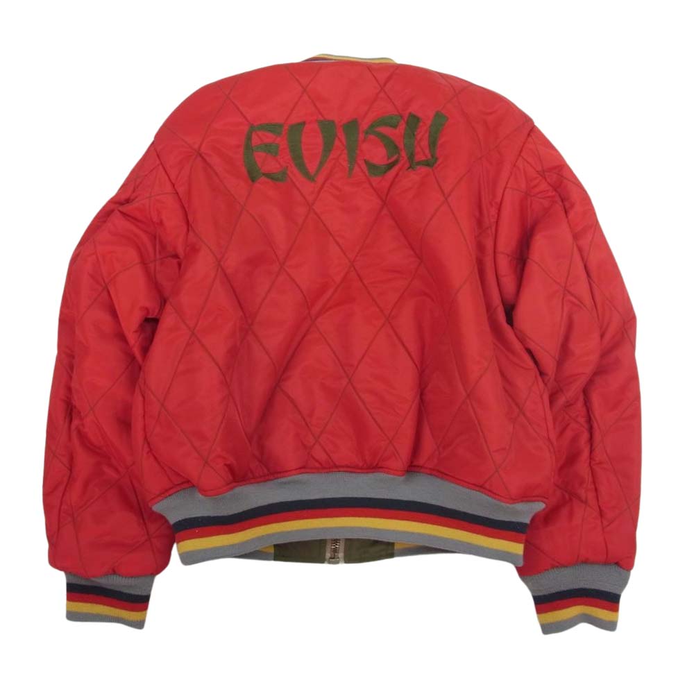 EVISU エヴィス MA-1 リバーシブル フライト ジャケット カーキ系 36【中古】