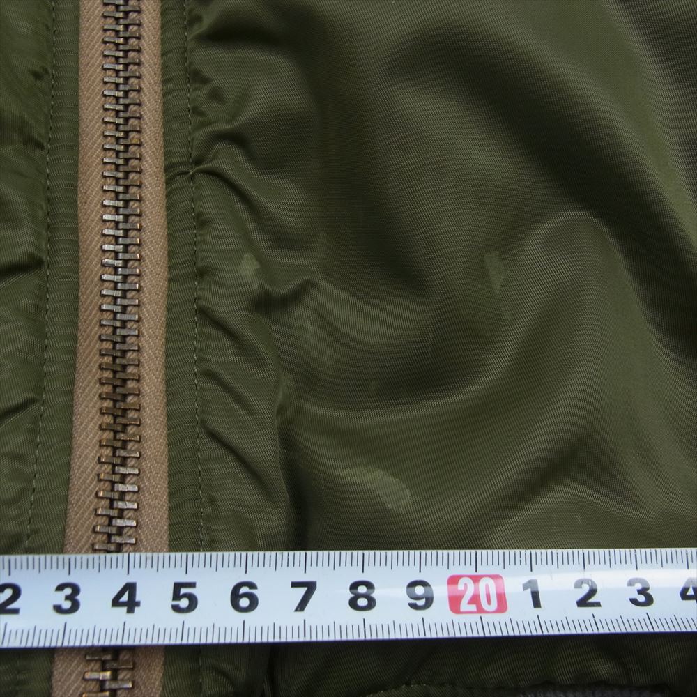 EVISU エヴィス MA-1 リバーシブル フライト ジャケット カーキ系 36