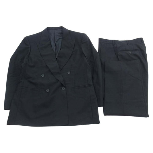 BURBERRY バーバリー ダブル セットアップ スーツ ブラック系【中古】