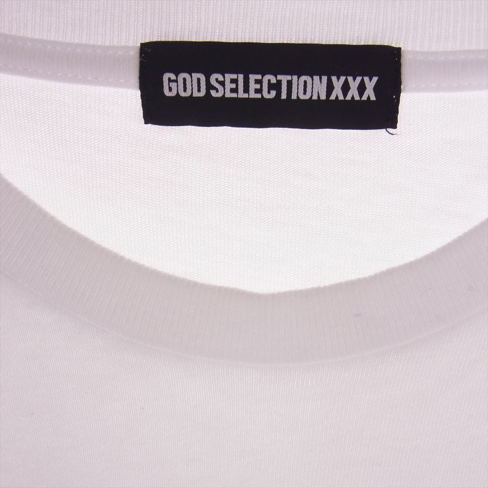 GOD SELECTION XXX ゴッドセレクション モントーク マップ バック プリント 長袖 Tシャツ カットソー ホワイト系 S【中古】