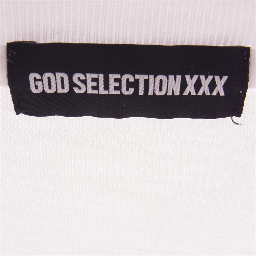 GOD SELECTION XXX ゴッドセレクション モントーク マップ バック プリント 長袖 Tシャツ カットソー ホワイト系 S【中古】