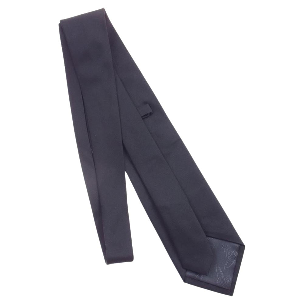 Vivienne Westwood ヴィヴィアンウエストウッド シルク ロゴ ネクタイ ブルー ブラック系【中古】