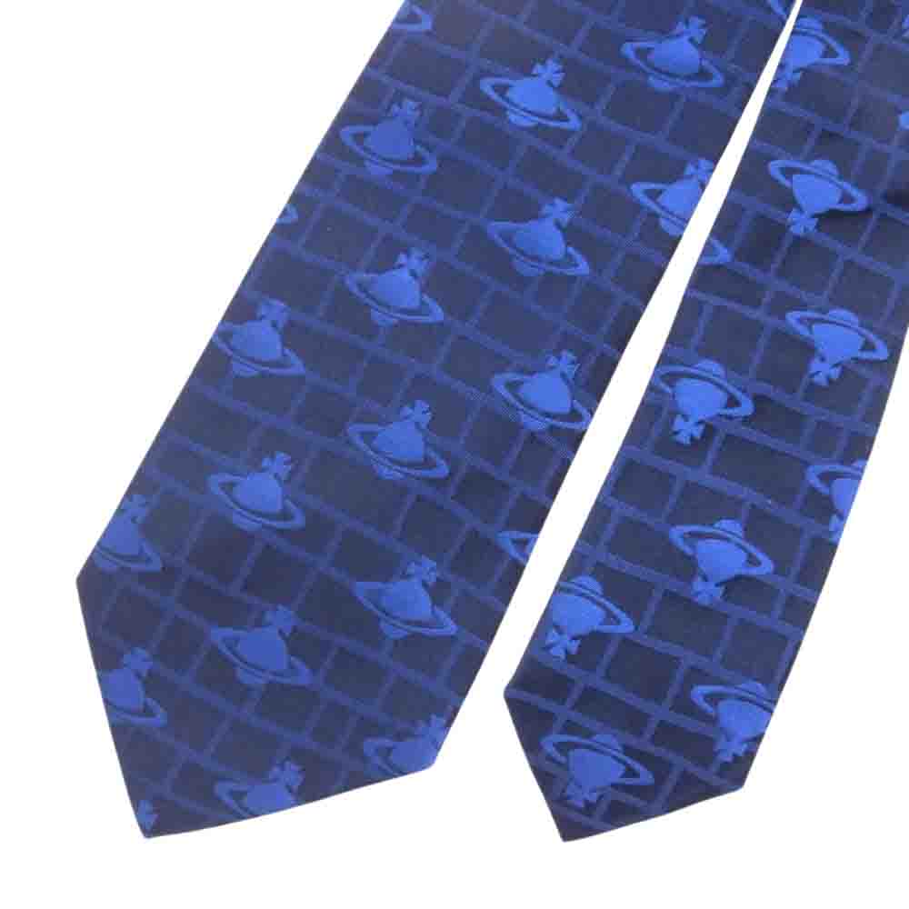 新品未使用 Vivienne Westwood シルクネクタイ ブルー 水色 Vivienne Westwood ヴィヴィアンウエストウッド ネクタイ ブルー