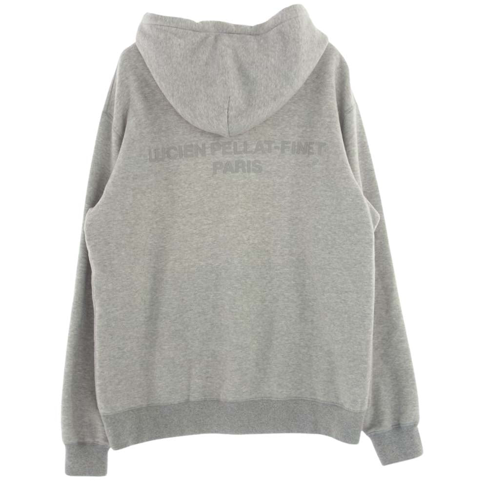 Lucien Pellat-Finet ルシアンペラフィネ プリント スウェット プルオーバー パーカー グレー系 M【中古】