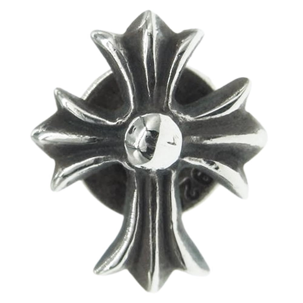CHROME HEARTS クロムハーツ（原本無） CH CRSS 2 FAT CH クロス ファット スタッド ピアス シルバー系【中古】