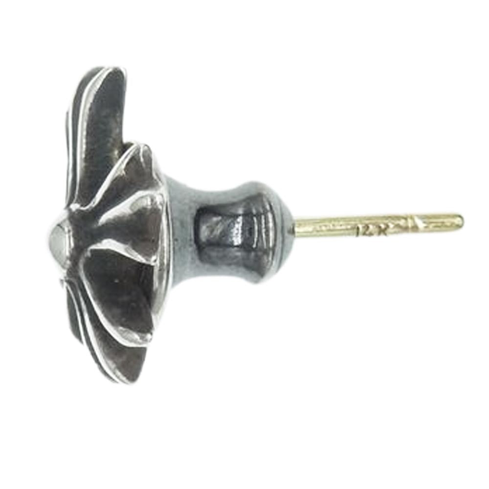 CHROME HEARTS クロムハーツ（原本無） CH CRSS 2 FAT CH クロス ファット スタッド ピアス シルバー系【中古】