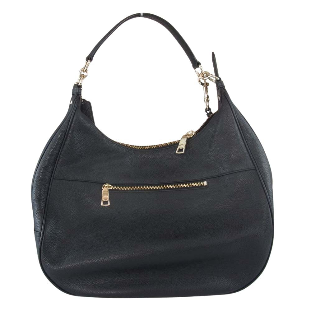 COACH コーチ F38259 ハーレーホーボー 2WAY レザー ショルダー ハンド バッグ ブラック系【中古】
