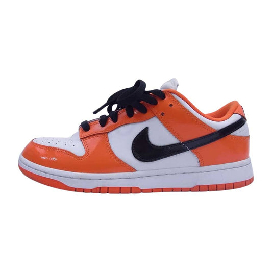 NIKE ナイキ DJ9955-800 WMNS Dunk Low Patent Orange ウィメンズ ダンク ロー パテント オレンジ スニーカー オレンジ系 ホワイト系 27.5cm【中古】