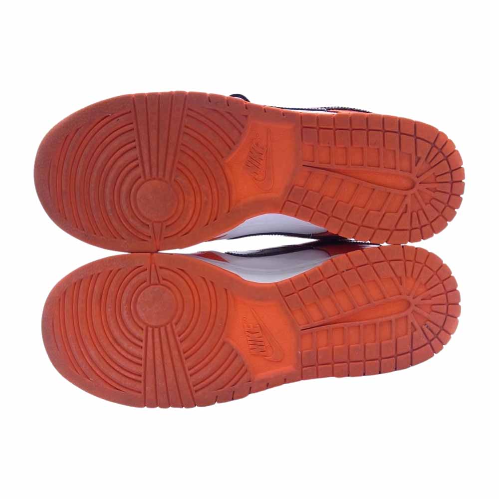 NIKE ナイキ DJ9955-800 WMNS Dunk Low Patent Orange ウィメンズ ダンク ロー パテント オレンジ スニーカー オレンジ系 ホワイト系 27.5cm【中古】