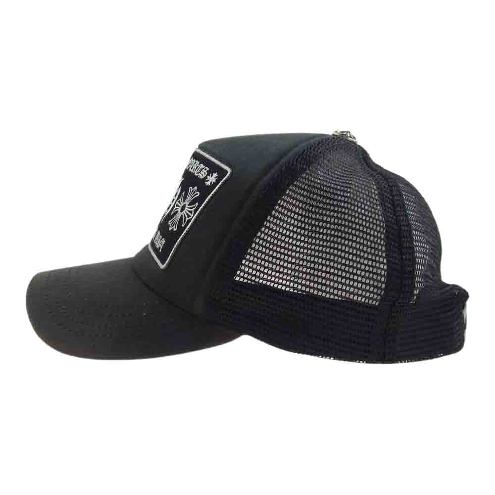 CHROME HEARTS クロムハーツ（原本無） TRUCKER CAP トラッカー メッシュ キャップ ブラック系 ワンサイズ【中古】