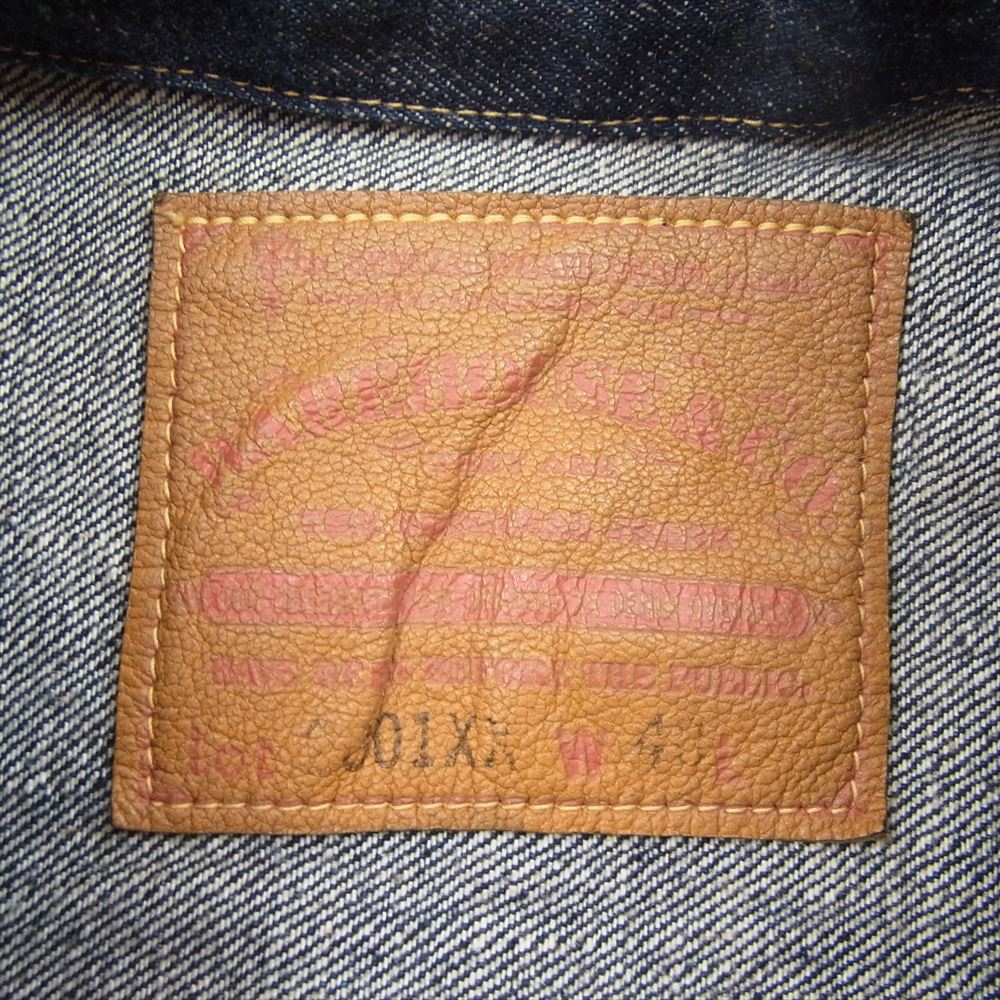 WAREHOUSE ウエアハウス 2001XX 1st デニムジャケット Gジャン インディゴブルー系 40【中古】