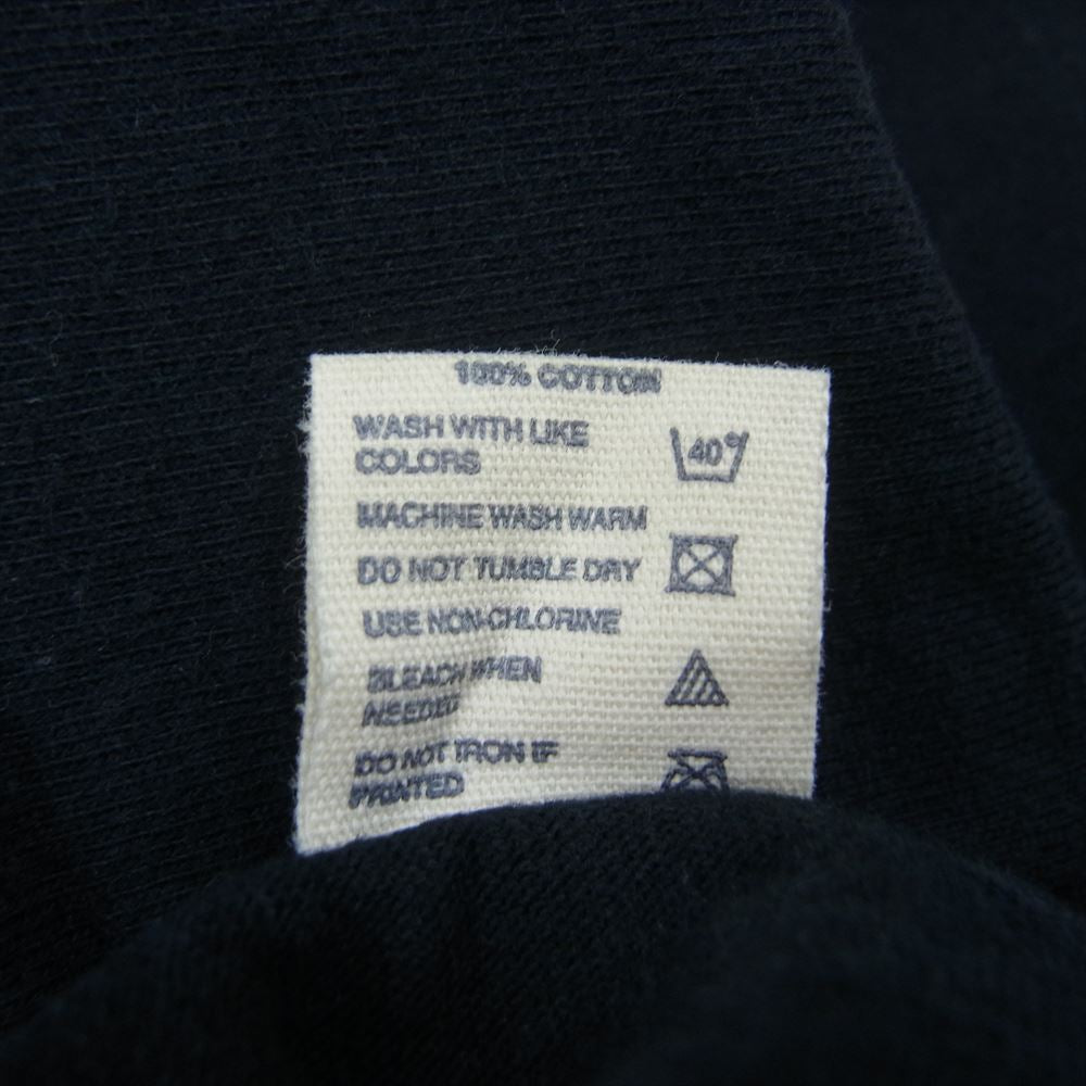 THE FLAT HEAD ザフラットヘッド プリント Tシャツ 黒系 ネイビー系 42【中古】