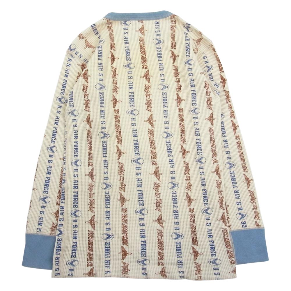 TOY'S McCOY トイズマッコイ USAF サーマル 総柄 カットソー オフホワイト系 L【中古】