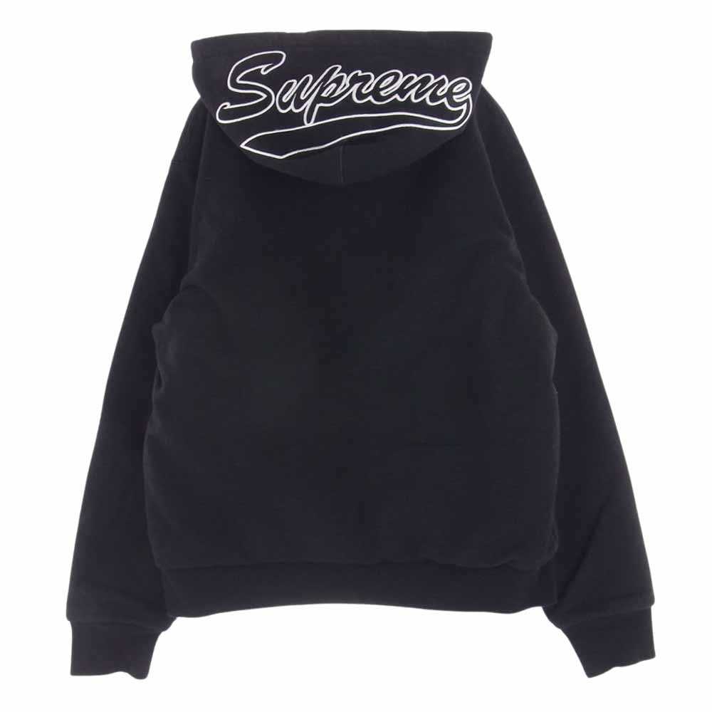 Supreme シュプリーム 18AW THERMAL ZIP UP SWEATSHIRT サーマル ジップアップ スウェット パーカー ブラック系 M【中古】