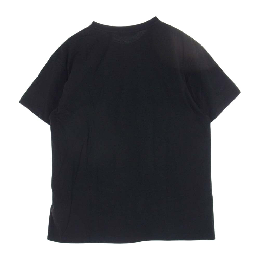 MONCLER モンクレール GENIUS ジーニアス MAGLIA T-SHIRT マグリア ロゴプリント クルーネック 半袖 Tシャツ ブラック系 XL【中古】