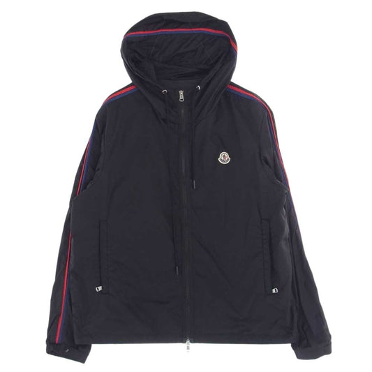 MONCLER モンクレール HATTAB ロゴワッペン ナイロン フーデッド ジャケット ブラック系 5【中古】