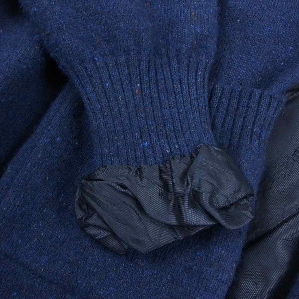 MAISON MARGIELA メゾンマルジェラ 1ライン 17AW S51HA0748 S16118 ベルテッド ミックスニット ガウンコート カーディガン ネイビー系 XS【中古】