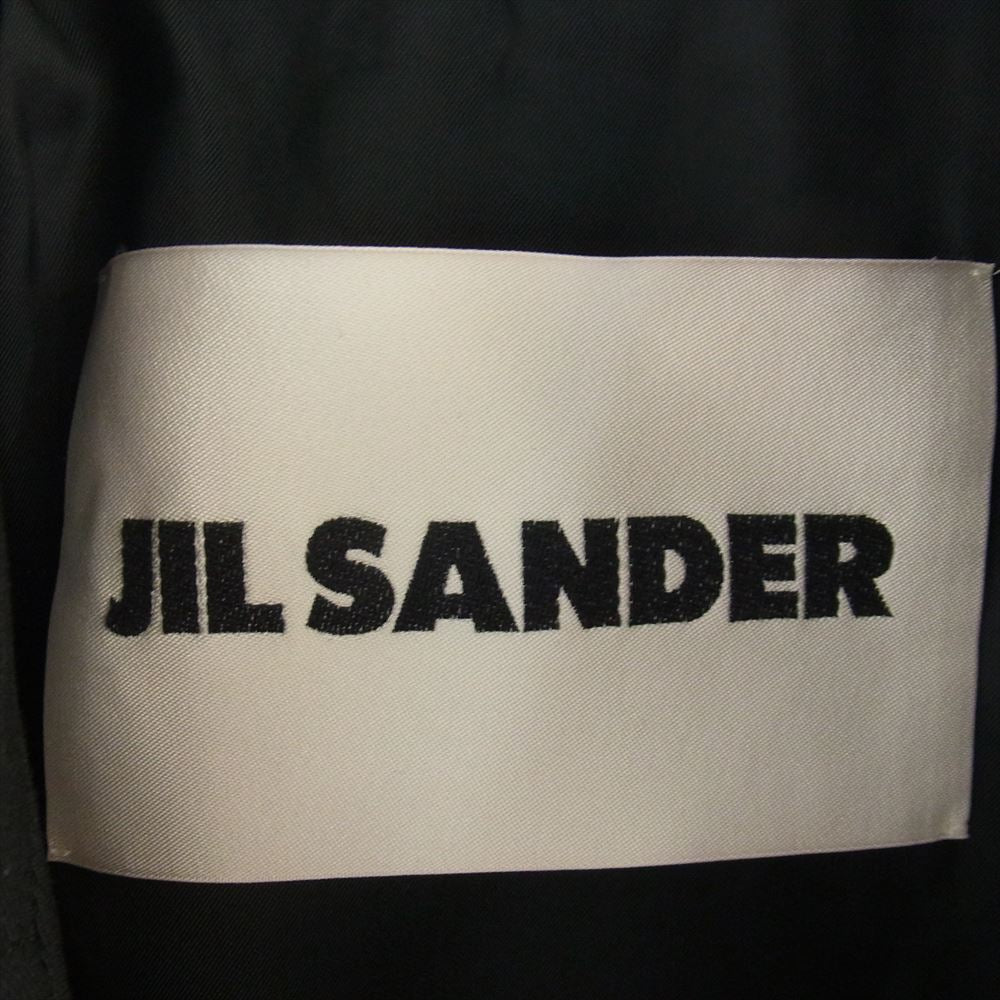 JIL SANDER ジルサンダー 20AW SMR421202 MR201500 国内正規品 ガーメントケース付き Wool Blouson Jacket ウールギャバジン オーバーサイズ シャツ ブルゾン ブラック系 44【美品】【中古】