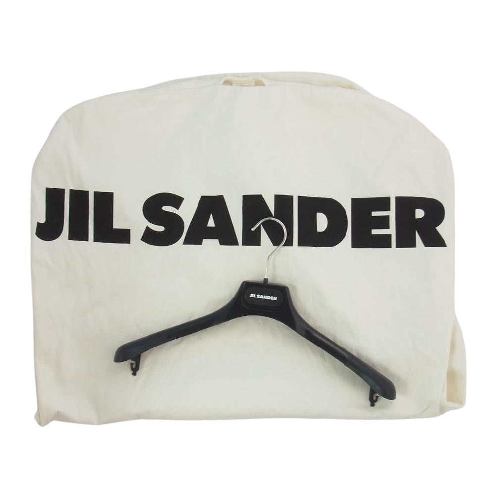 JIL SANDER ジルサンダー 20AW SMR421202 MR201500 国内正規品 ガーメントケース付き Wool Blouson Jacket ウールギャバジン オーバーサイズ シャツ ブルゾン ブラック系 44【美品】【中古】