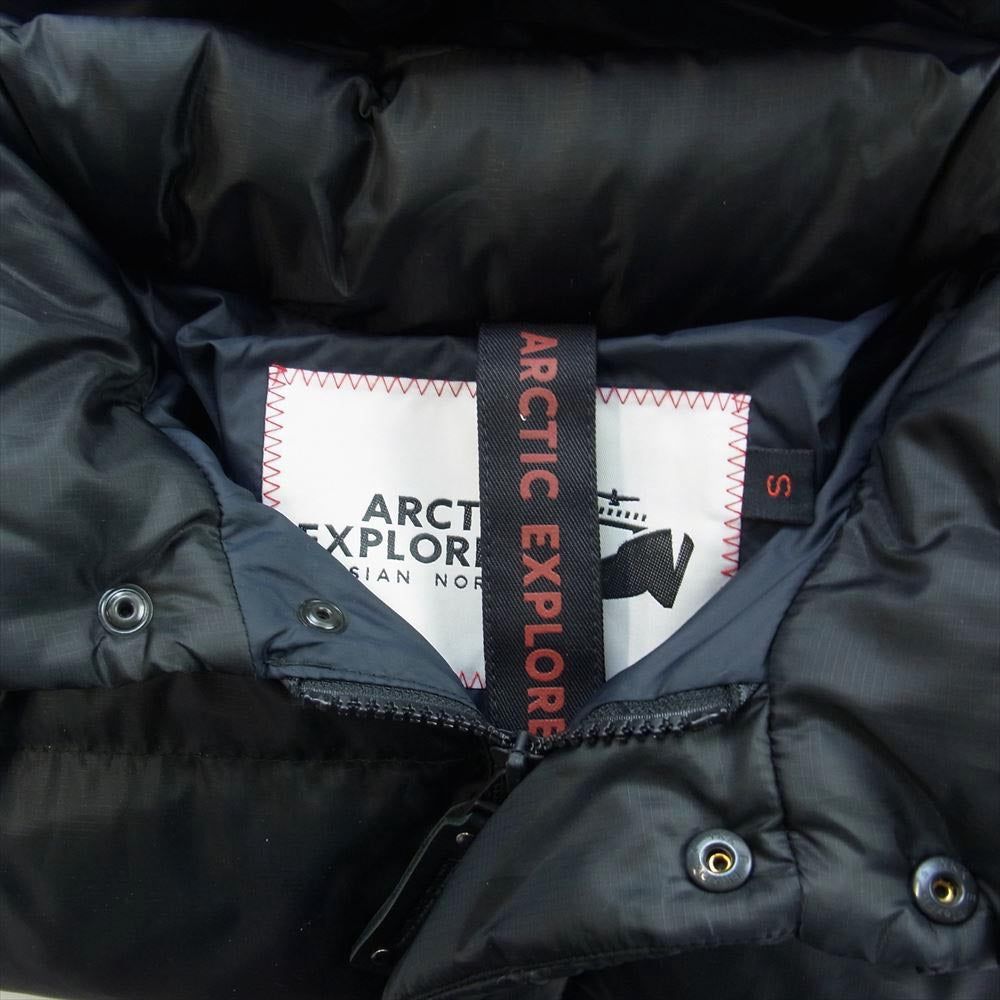 アークティックエクスプローラー FANAT ワッペン ダウン ジャケット ブラック系 S【中古】