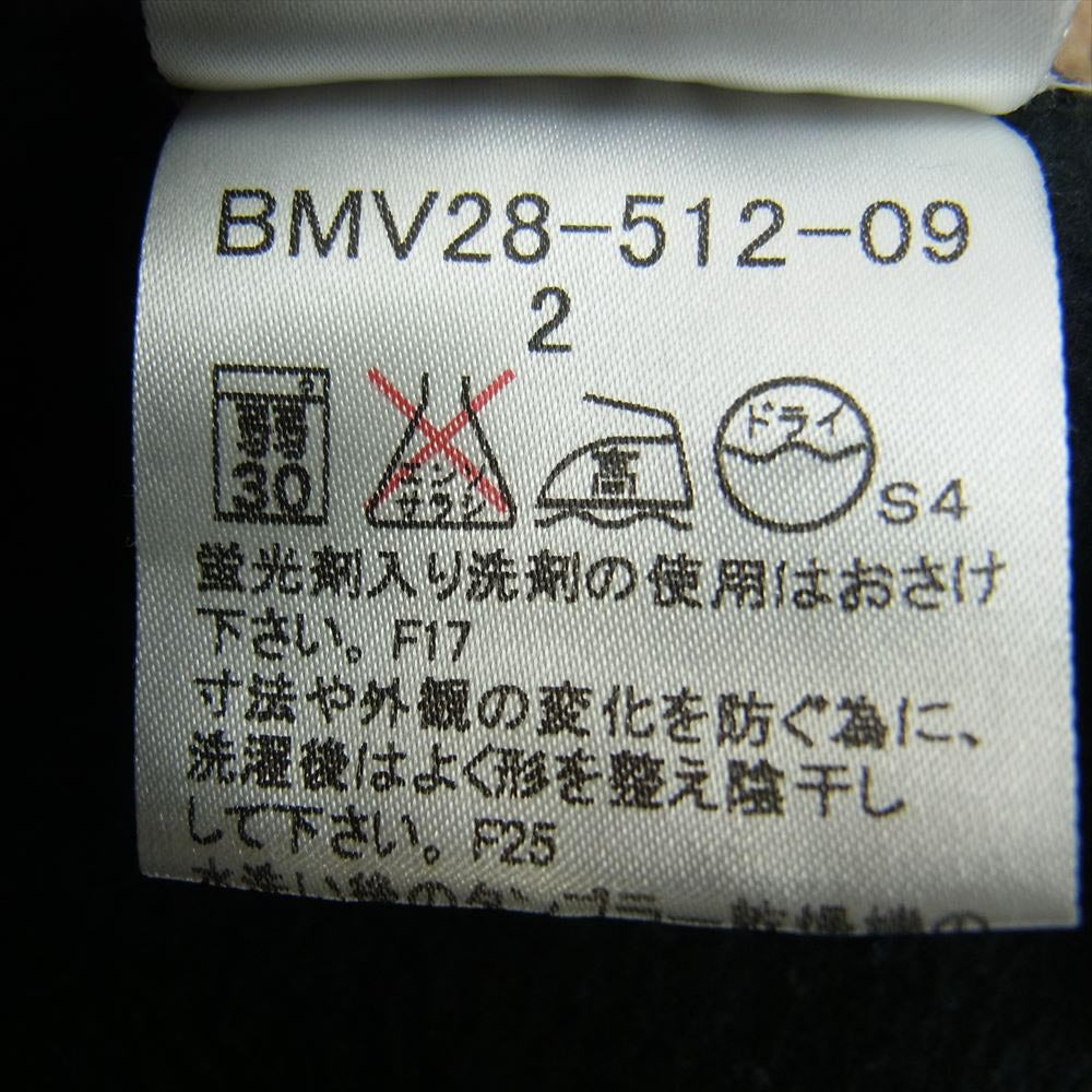 BURBERRY BLACK LABEL バーバリーブラックレーベル リブボーダー フルジップ スウェット トラックジャケット ブラック系 2【中古】