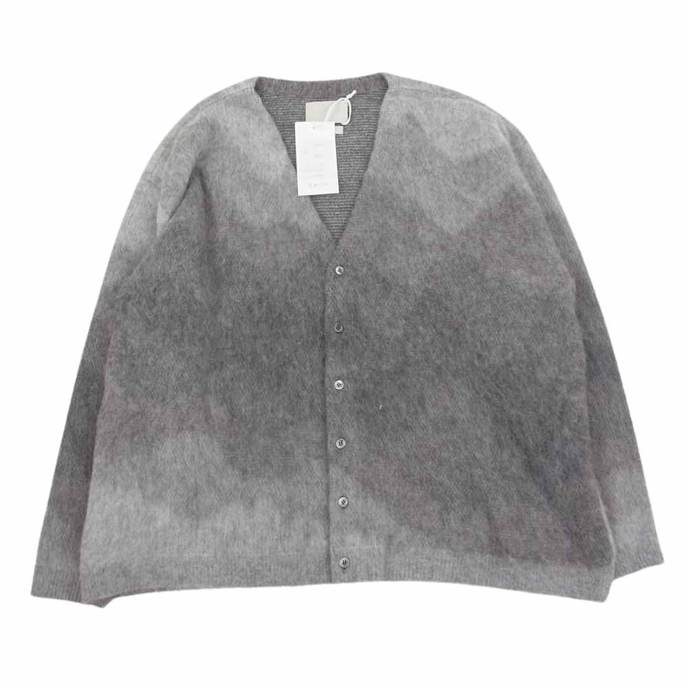 ヨーク 23SS YK23SS0492S-WM GRADATION JACQUARD CARDIGAN グラデーション ジャガード カーディガン グレー系 2【新古品】【未使用】【中古】