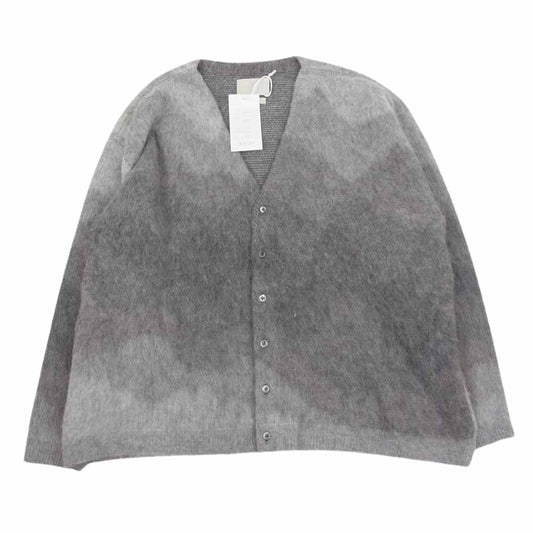 ヨーク 23SS YK23SS0492S-WM GRADATION JACQUARD CARDIGAN グラデーション ジャガード カーディガン グレー系 2【新古品】【未使用】【中古】