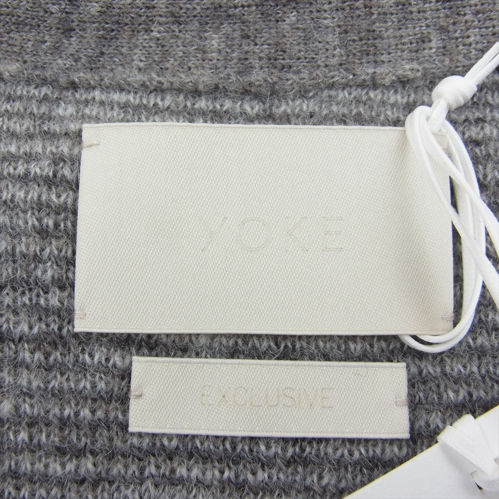 ヨーク 23SS YK23SS0492S-WM GRADATION JACQUARD CARDIGAN グラデーション ジャガード カーディガン グレー系 2【新古品】【未使用】【中古】