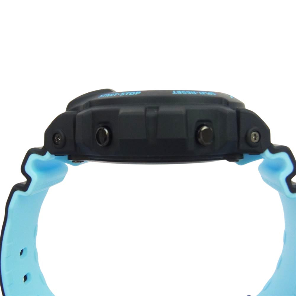 G-SHOCK ジーショック DW-6900BWD-1ER × BAMFORD バンフォード スペシャルボックス仕様 デジタル 腕時計 ウォッチ ブラック系 ライトブルー系【美品】【中古】