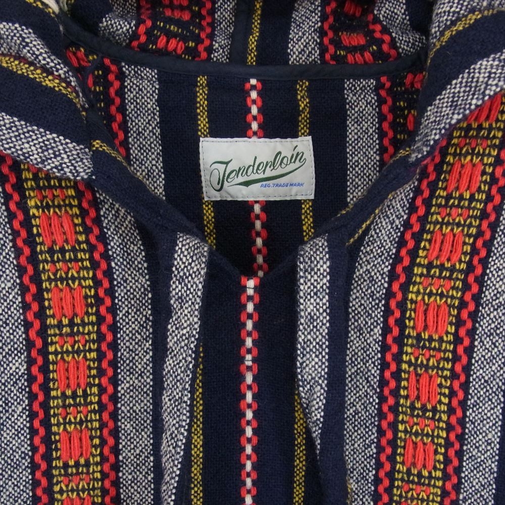 TENDERLOIN テンダーロイン 17AW NATIVE PARKA ネイティブ パーカ ネイビー系 S【中古】