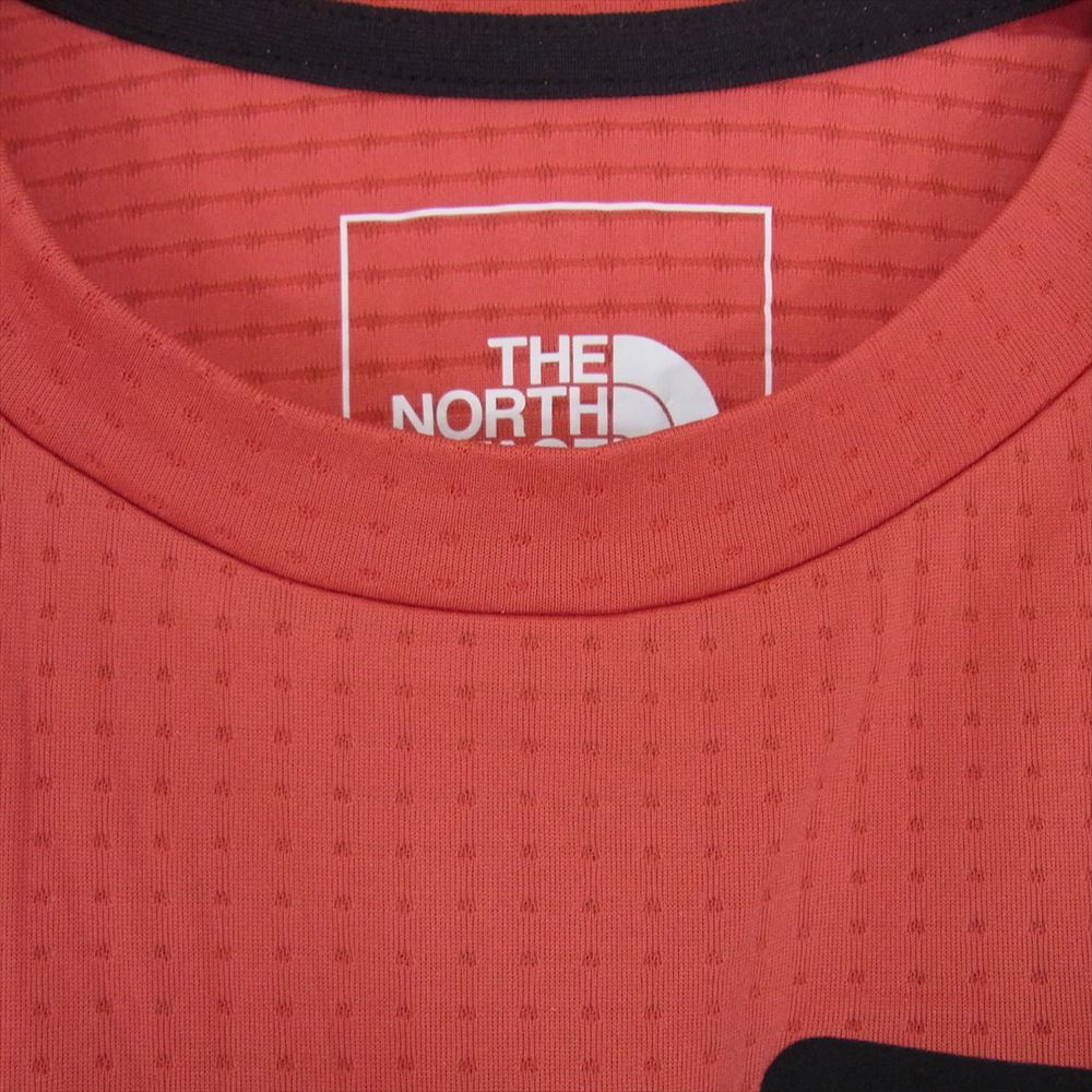 THE NORTH FACE ノースフェイス NT12123 エクスペディション ドライ ドッ ト クルー 長袖Tシャツ レッド系 XXL【中古】