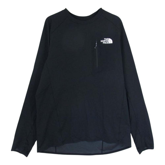 THE NORTH FACE ノースフェイス NT12123 エクスペディション ドライ ドッ ト クルー 長袖Tシャツ ブラック系 XXL【中古】