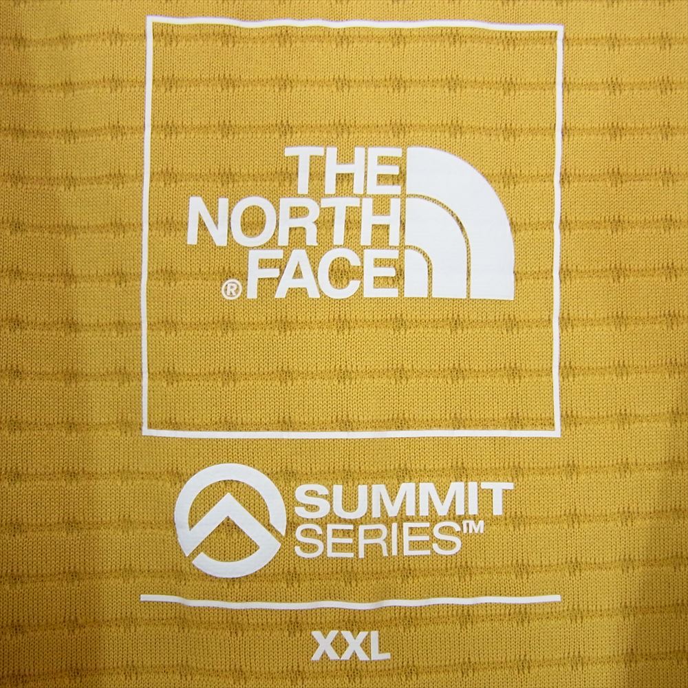 THE NORTH FACE ノースフェイス NT12123 エクスペディション ドライ ドッ ト クルー 長袖Tシャツ イエロー系 XXL【中古】