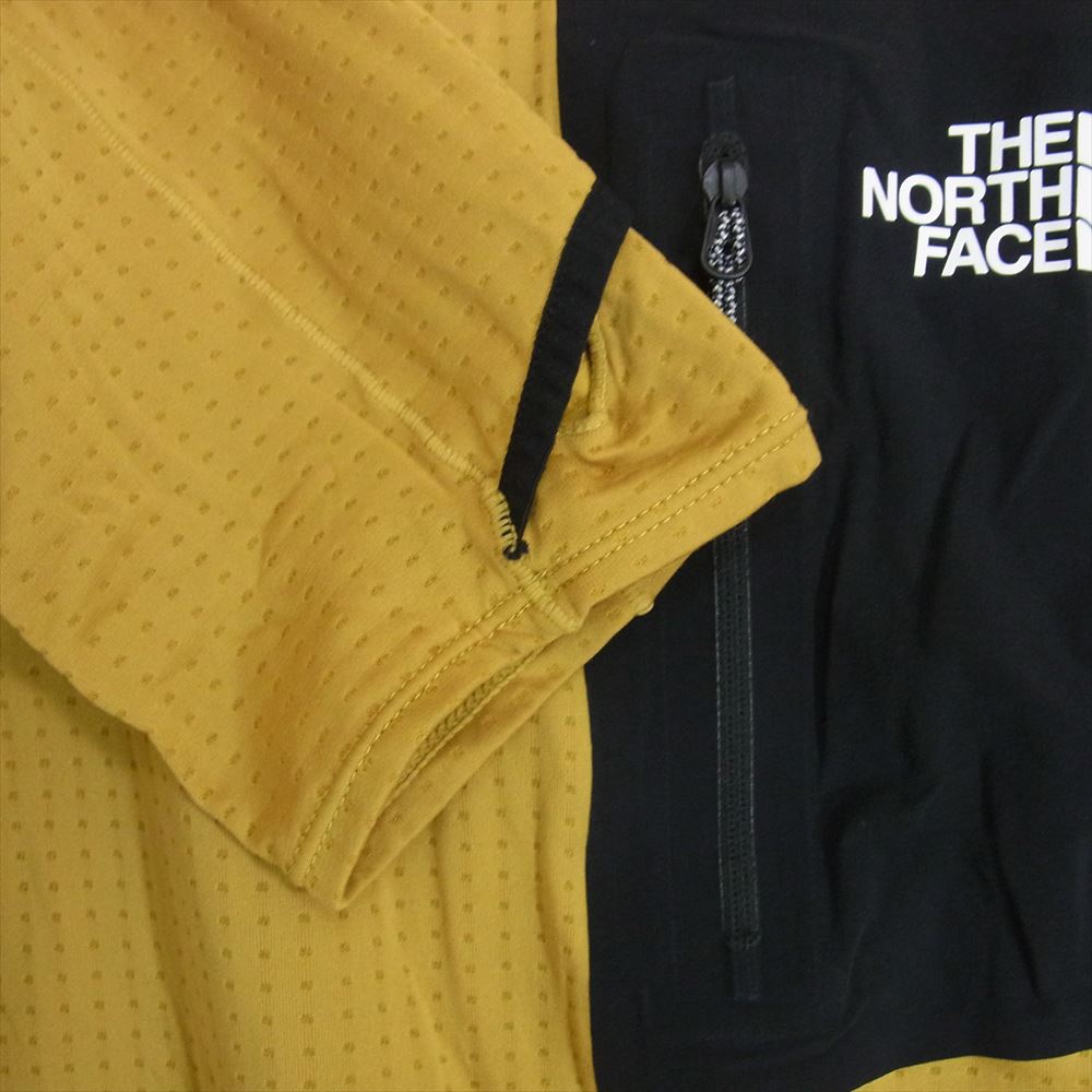 THE NORTH FACE ノースフェイス NT12123 エクスペディション ドライ ドッ ト クルー 長袖Tシャツ イエロー系 XXL【中古】