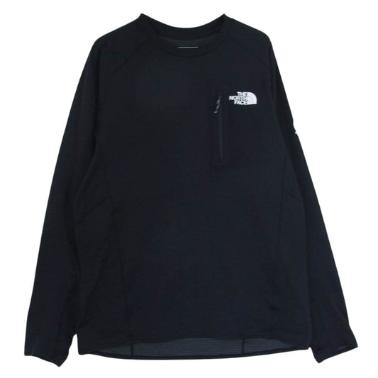 THE NORTH FACE ノースフェイス NT12123 エクスペディション ドライ ドッ ト クルー 長袖Tシャツ ブラック系 XXL【中古】