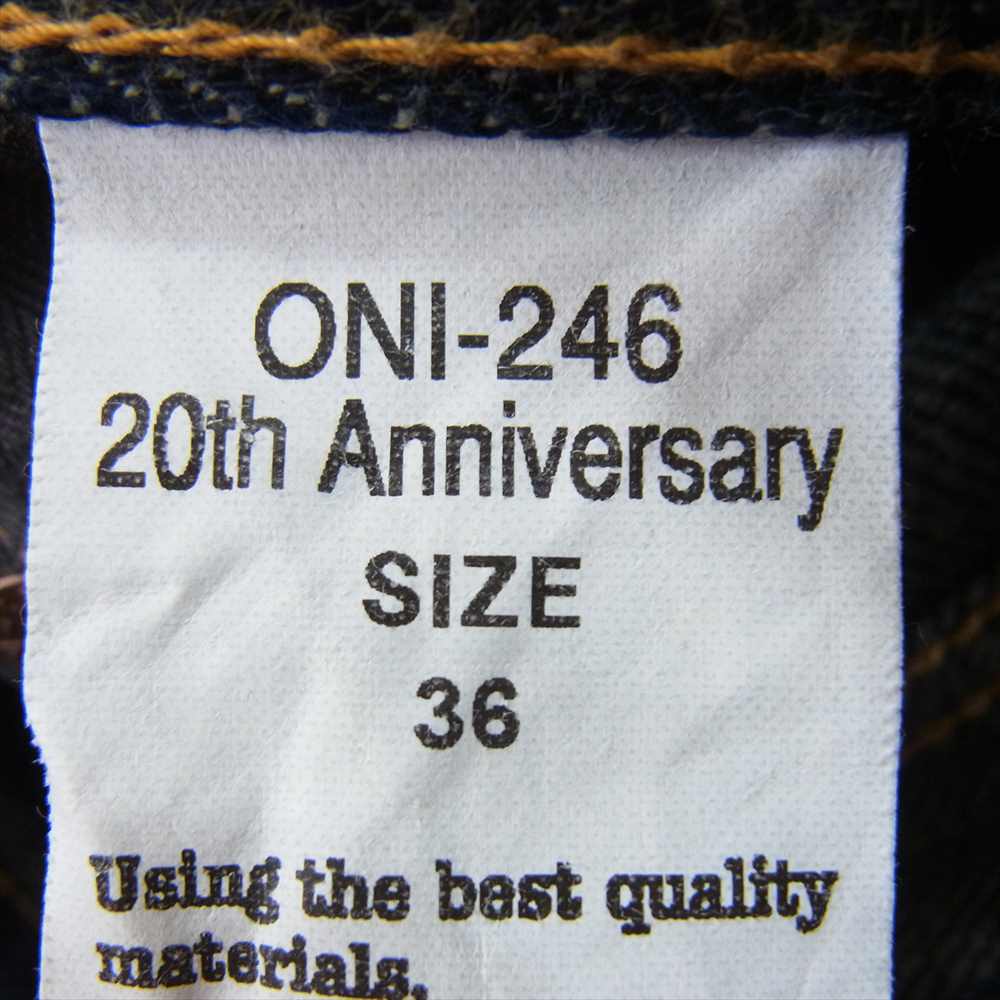 鬼デニム ONI-246 Regular Rise Neat Straight 天然藍 鬼極 ONI KIWAMI ストレートフィット 歌舞伎耳 22oz デニムパンツ インディゴブルー系 36【中古】
