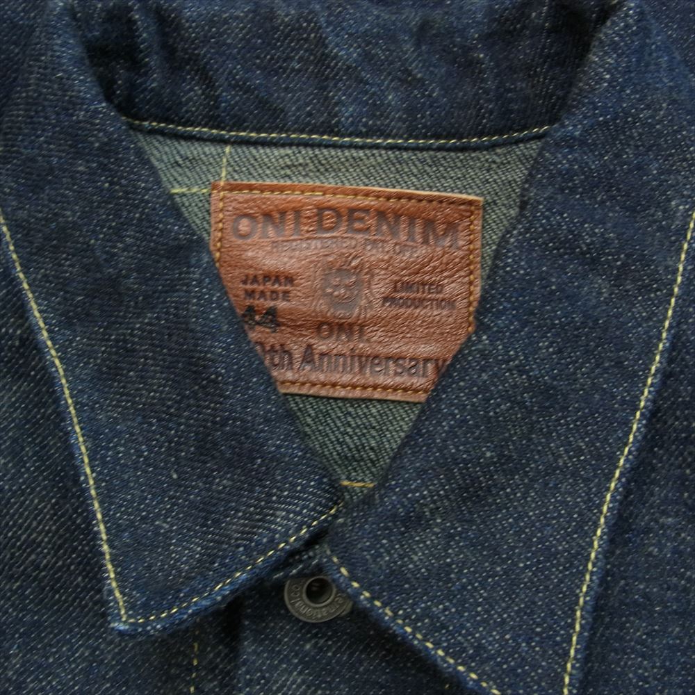 鬼デニム ONI-02527P 20oz ONI Secret 鬼秘 シークレット 3rdタイプ デニムジャケット ブラック系 44【中古】