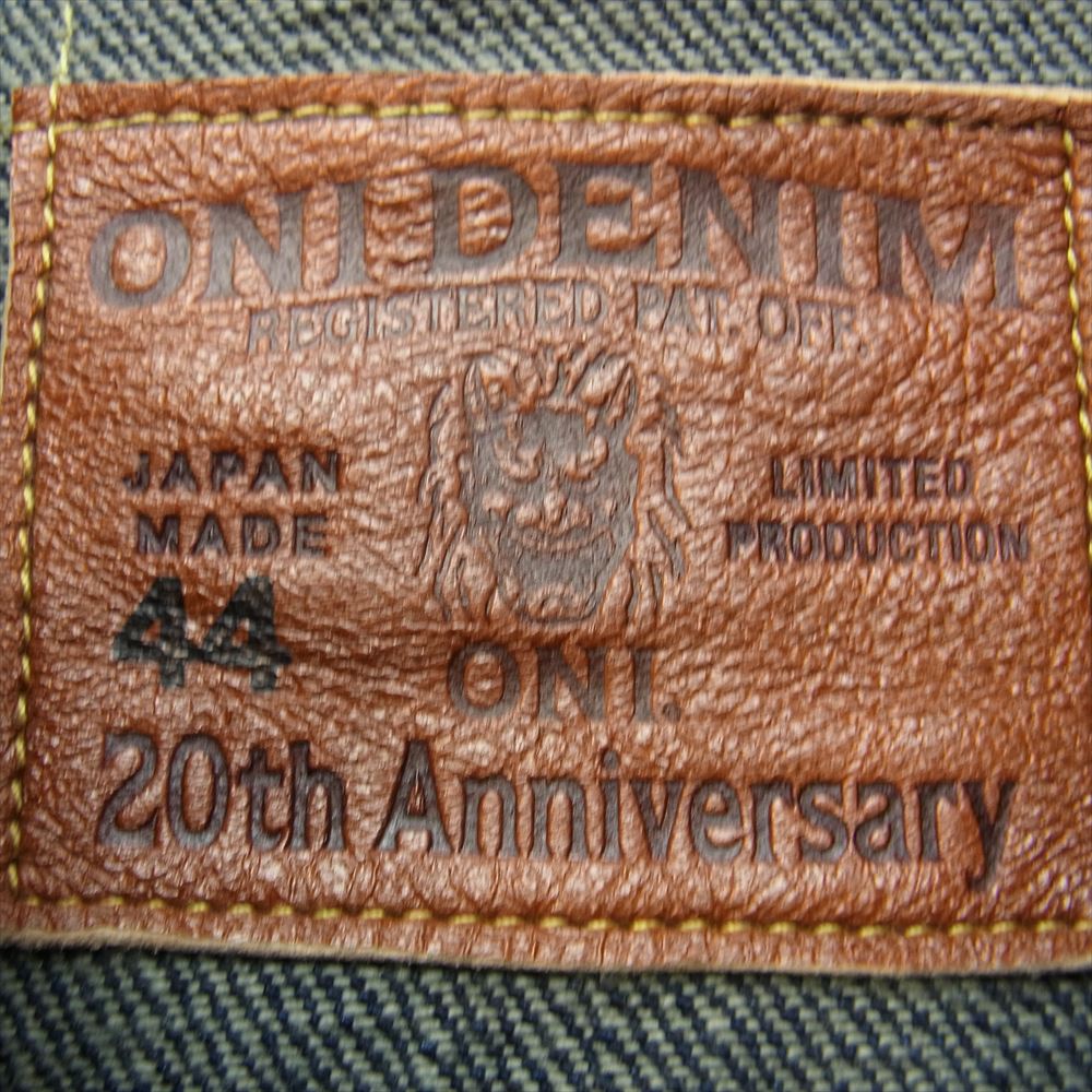 鬼デニム ONI-02527P 20oz ONI Secret 鬼秘 シークレット 3rdタイプ デニムジャケット ブラック系 44【中古】