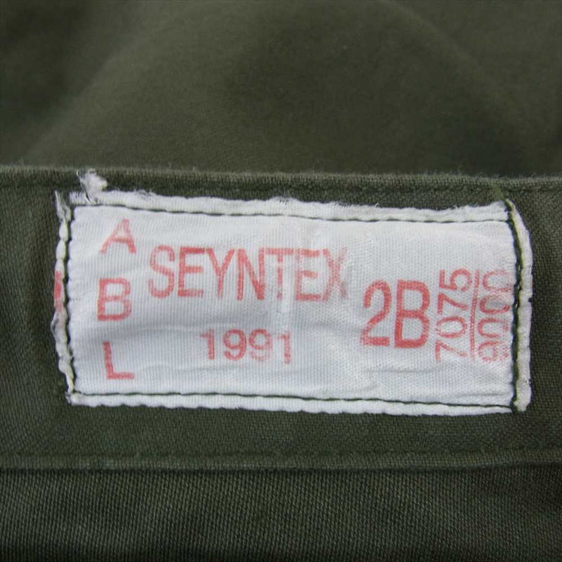 ベルギー軍 90s SEYNTEX カーゴ パンツ カーキ系 サイズ表記無【中古】