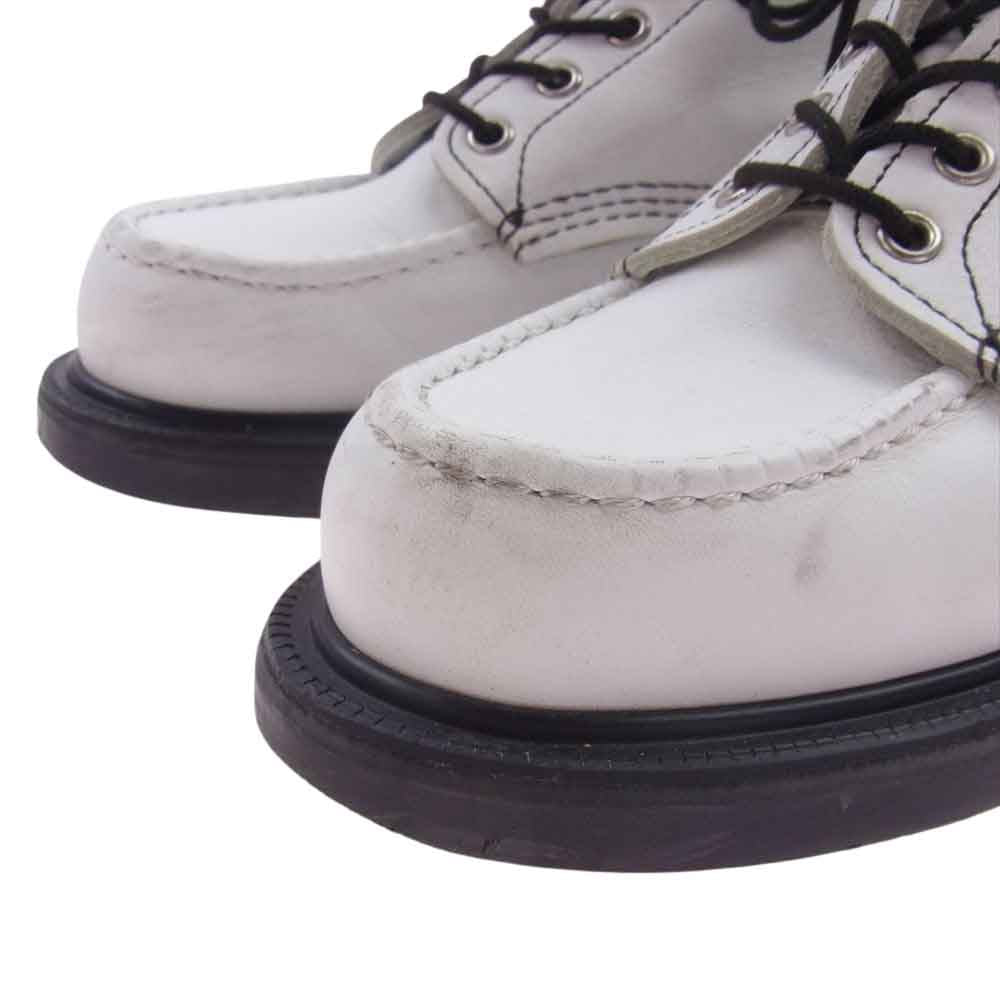 RED WING レッドウィング 8808 スーパーソール モックトゥ ブーツ BEAMS ビームス 別注 ホワイト系 ブラック系 23.5cm【中古】