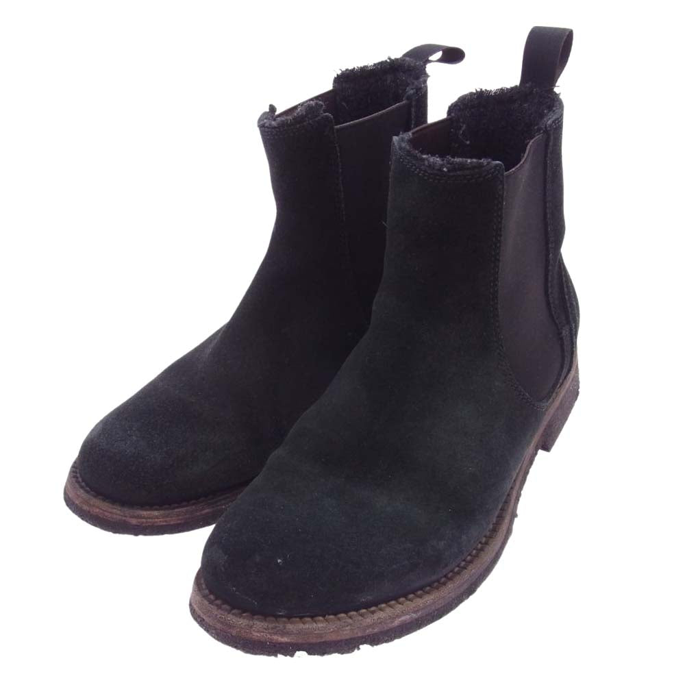 BUTTERO ブッテロ B4392 スエード サイドゴアブーツ ブラック系 40.5【中古】