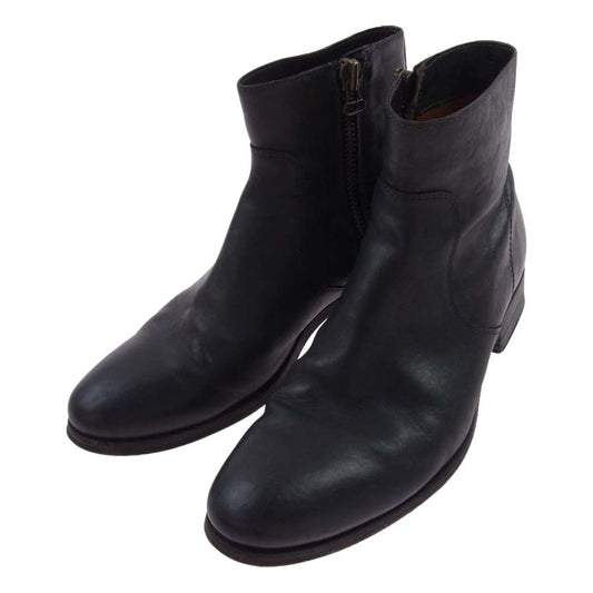 BUTTERO ブッテロ B5323 OPERA オペラ レザー サイドジップブーツ シューズ ブラック系 40インチ【中古】