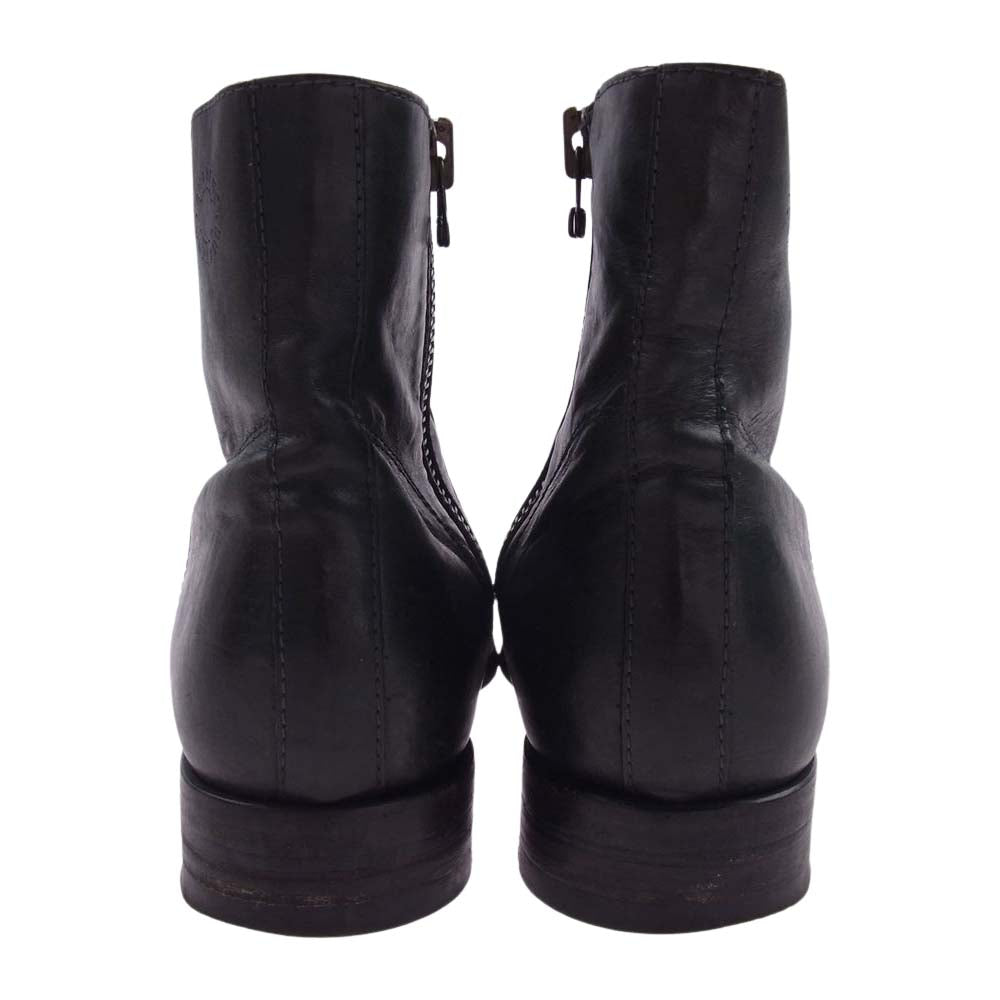 BUTTERO ブッテロ B5323 OPERA オペラ レザー サイドジップブーツ シューズ ブラック系 40インチ【中古】